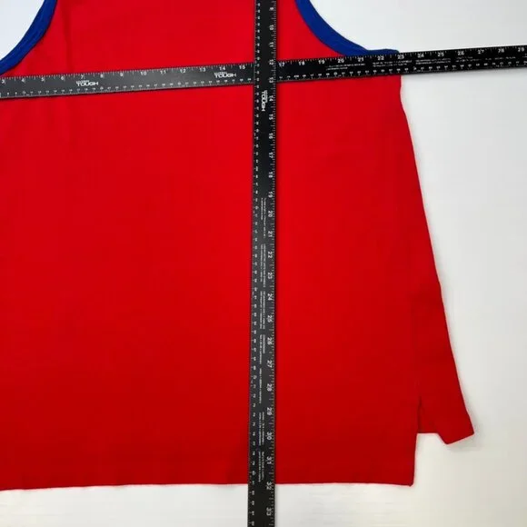 Vintage Ralph Lauren Shirt Men Large Volley Sleeveless Tank Made USA Y2K Core No